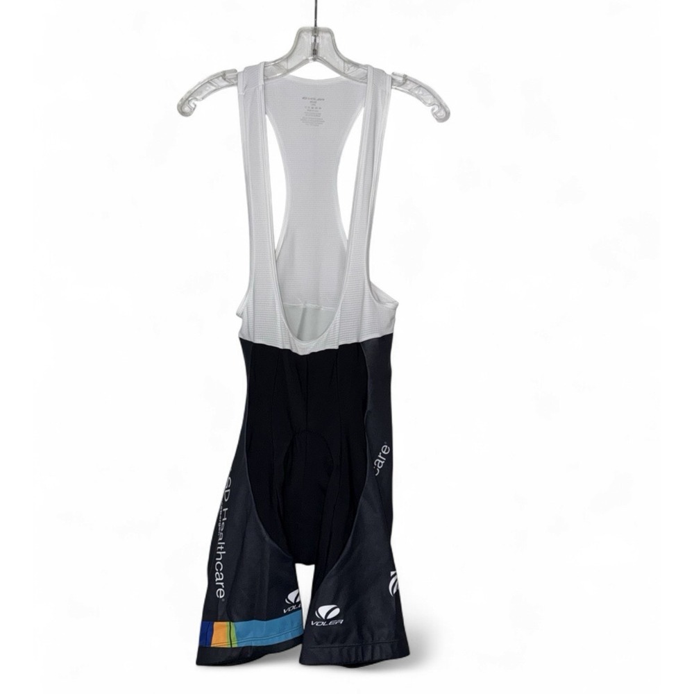 Voler Mens L Road Bike Cycling Bib Shorts Padded Chamois USA Made Black 8in